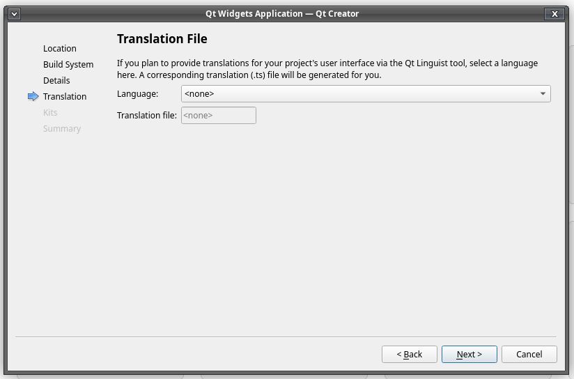 Translation file screen, do not modifies it here and click Next